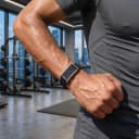 Porodo TrackFit Screenless Fitness Band 2 Straps Included ( Black & Orange ) 1