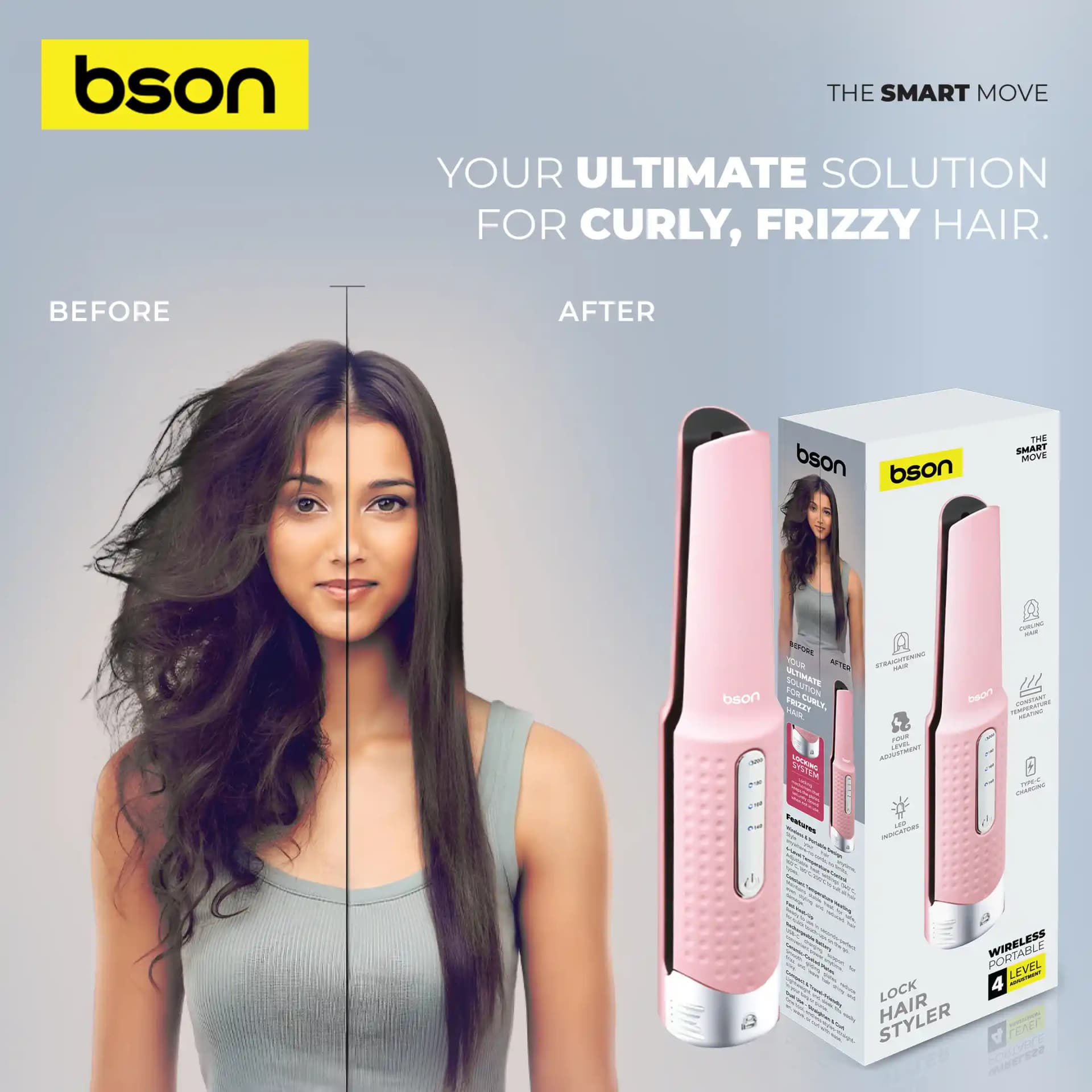 BSON Lock Wireless Hair Styler