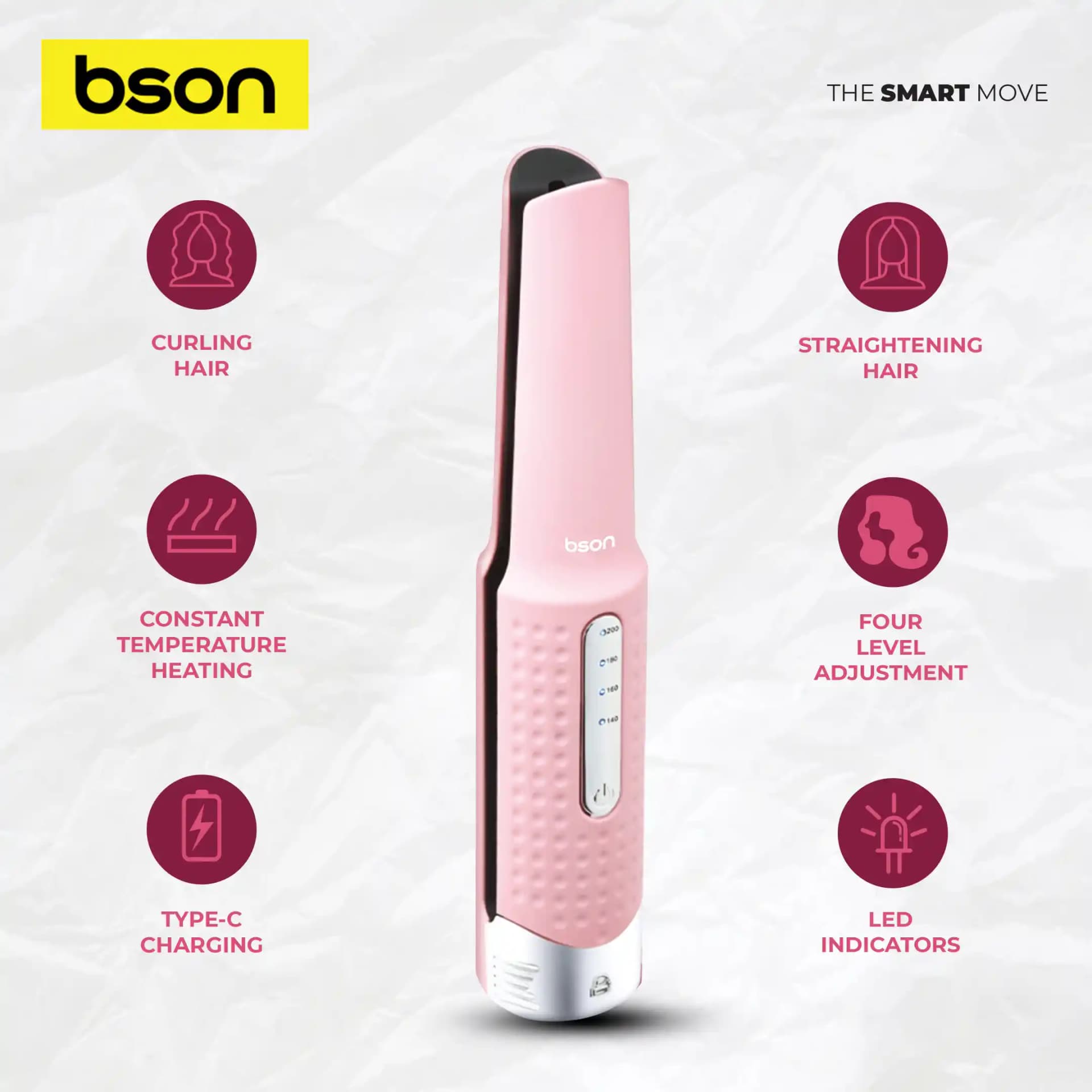 BSON Lock Wireless Hair Styler