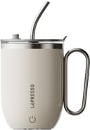 LéPRESSO Pink Insulated Travel Mug with Straw 2