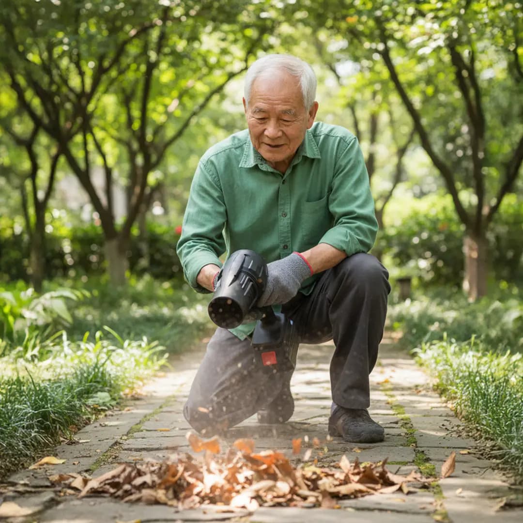 Turbo Cordless Leaf Blower – 21V Powerful for Every Task