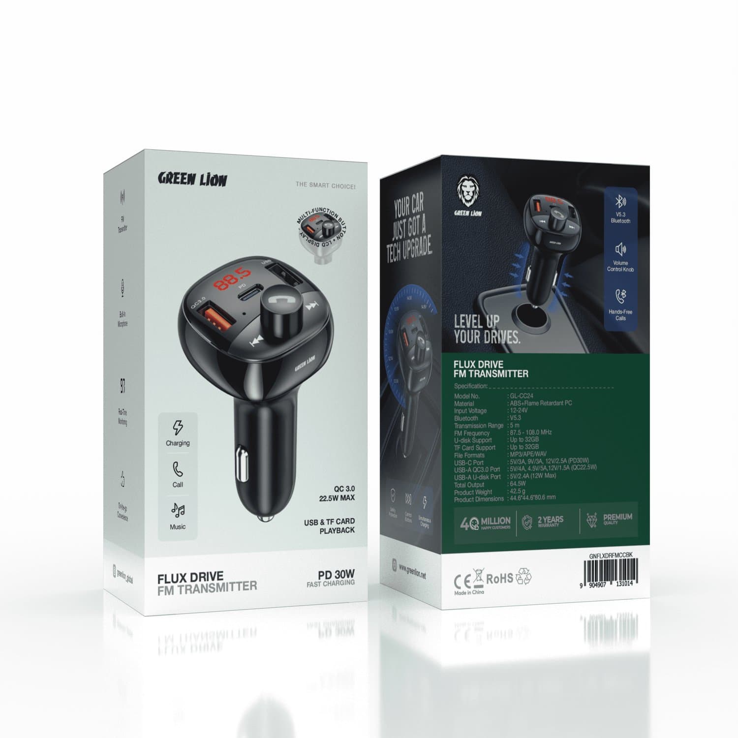 Green Lion Car Bluetooth FM Transmitter