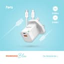 Porodo 20W USB-C & USB-A Wall Charger with USB-C to Lightning Cable 4