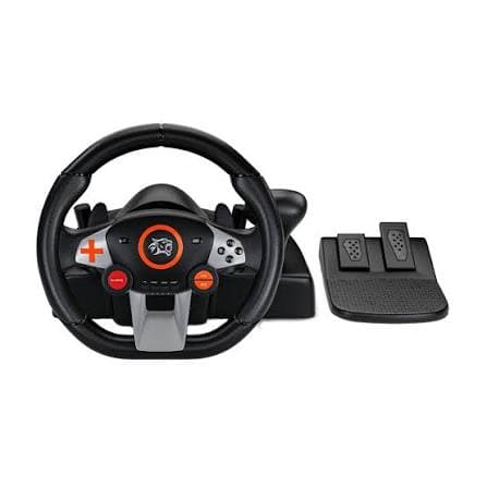 Gaming Steering Wheel with Pedals and Gear Shifter