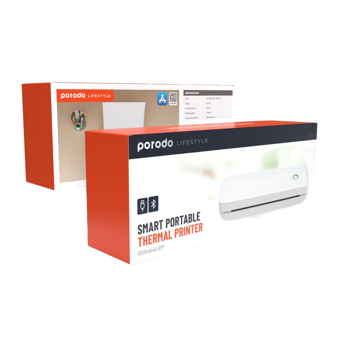 Porodo Lifestyle Smart Portable Thermal Printer