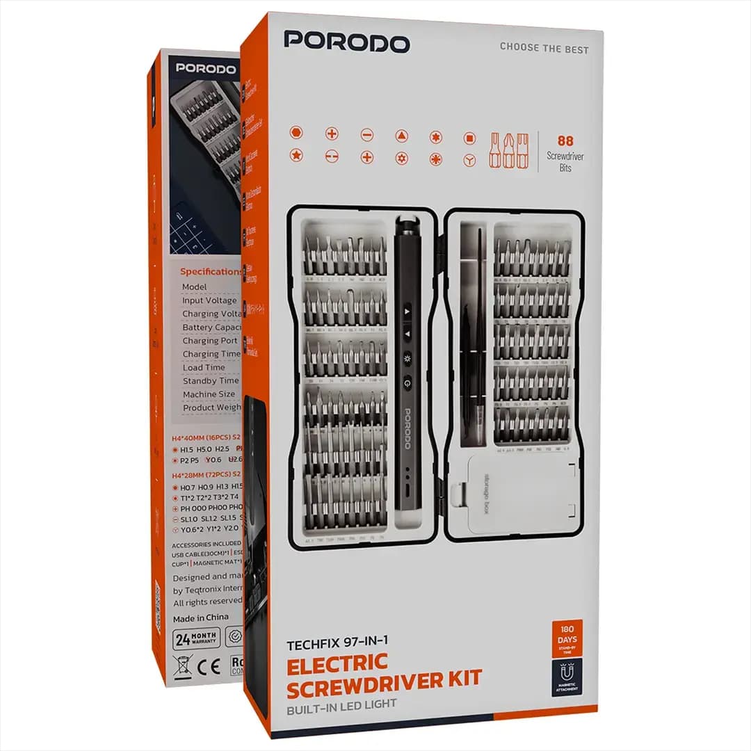 Porodo Electric Screwdriver Kit