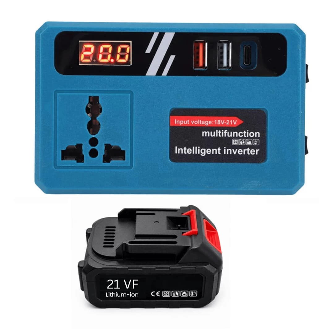 VoltMate Power Inverter 21V Portable Battery Generator