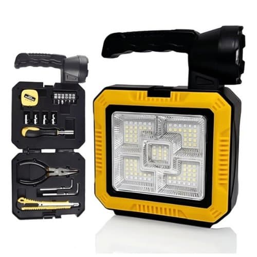 Multifunctional Solar Portable Lamp with Built-in Toolkit