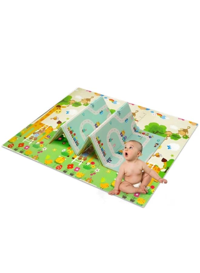 NEXSO Foldable Waterproof XPE Baby Play Mat (200x180 cm)