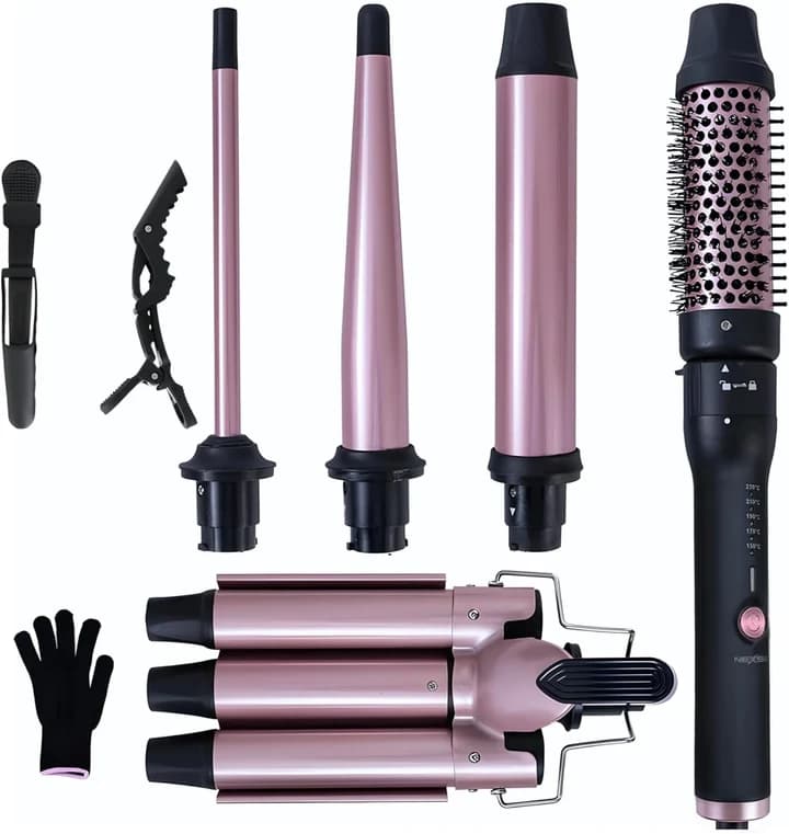 NEXSO 5-in-1 Hair Styler Set Ceramic Tourmaline 230°C
