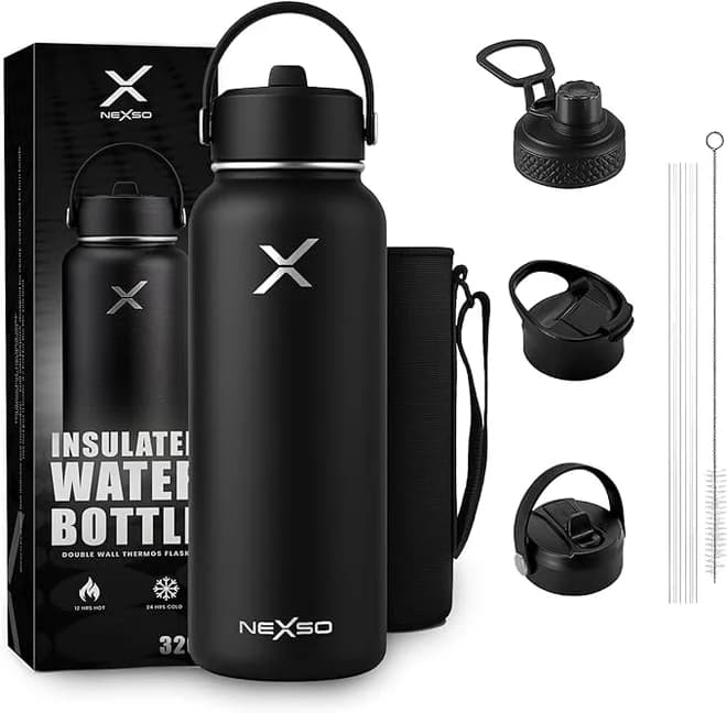 NEXSO Insulated Stainless Steel Water Bottle - 1000ml / 32oz