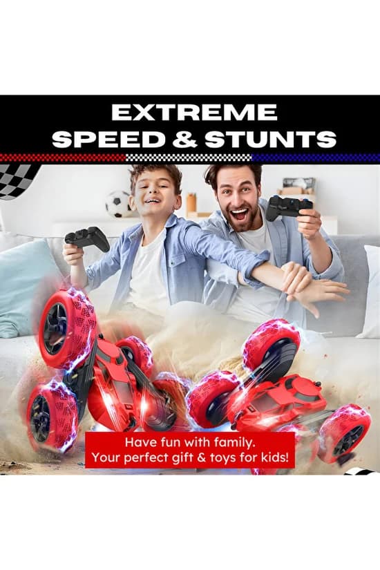 NEXSO Stunt Car with 360° Rotation & LED Lights