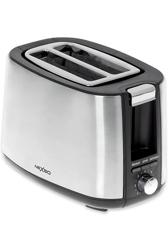 NEXSO 2-Slice Stainless Steel Bread Toaster 750W
