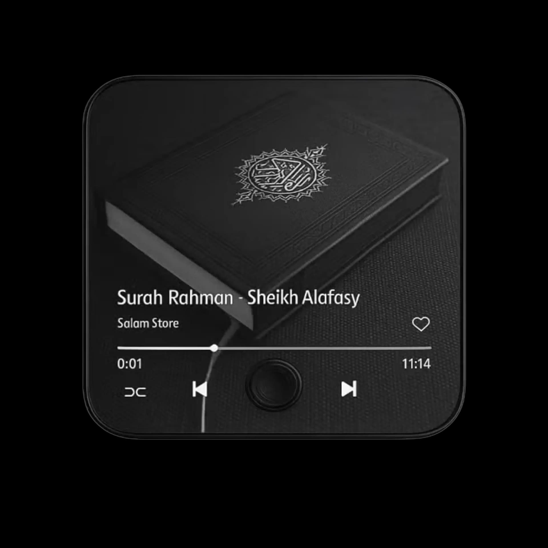 Digital Quran Audio Player with Magnetic suction