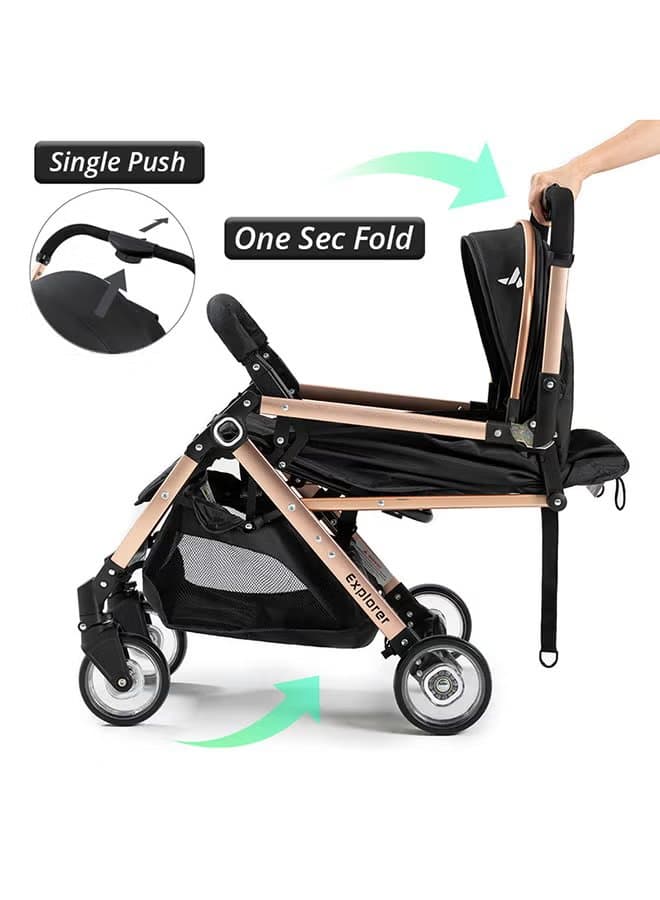 Teknum Explorer Travel Stroller - Black
