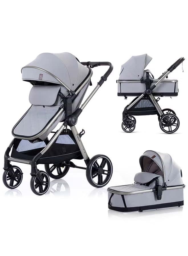 TEKNUM 3 in 1 Travel Prime Stroller - Grey