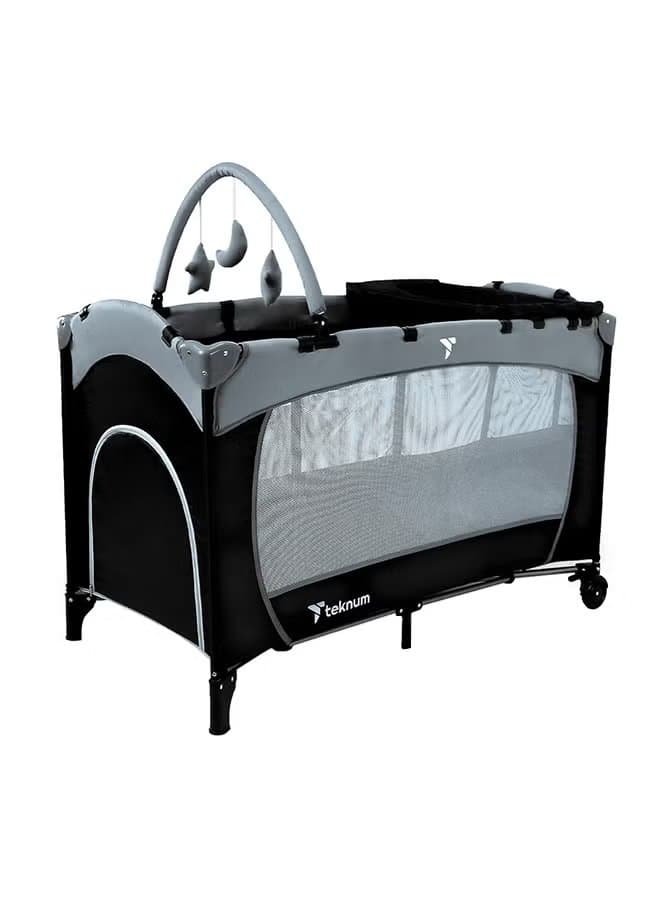 Teknum Explorer Playard and Cot Grey