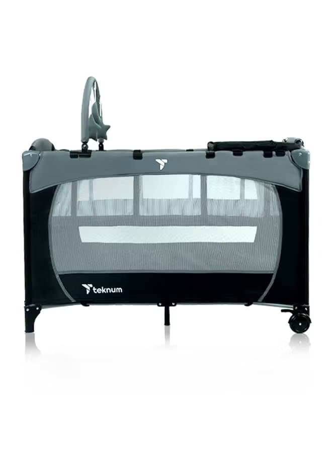Teknum Explorer Playard and Cot Grey