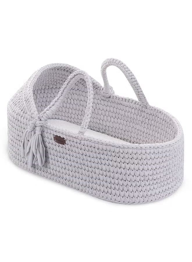 TEKNUM Moses Rope Basket - Grey