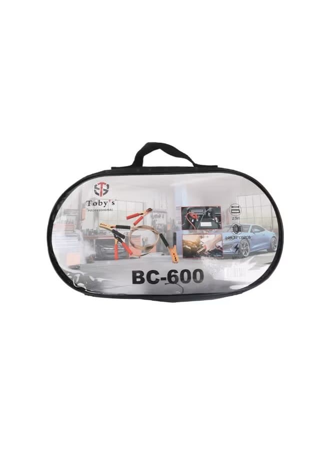 Toby's BC-600 Heavy Duty Car Booster Jumper Cable 600AMP - 2.5M