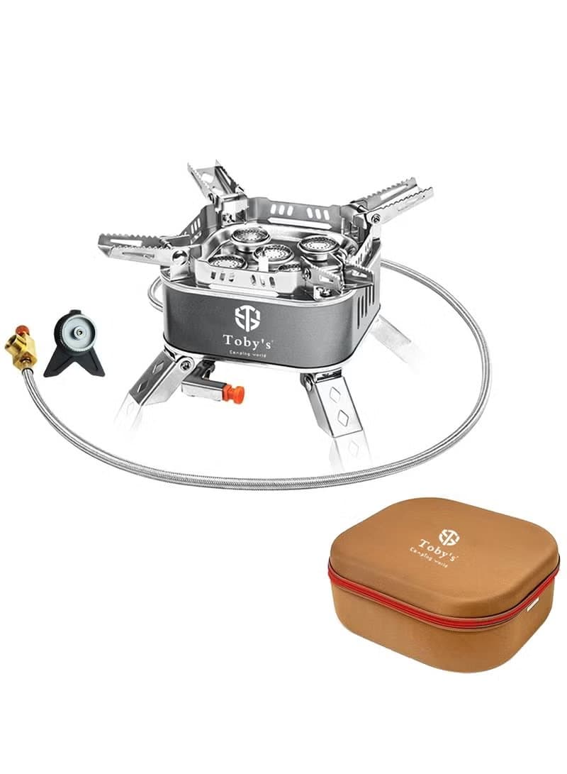 Toby's 15800W 5-Core Windproof Portable Camping Gas Stove (Stove-07)