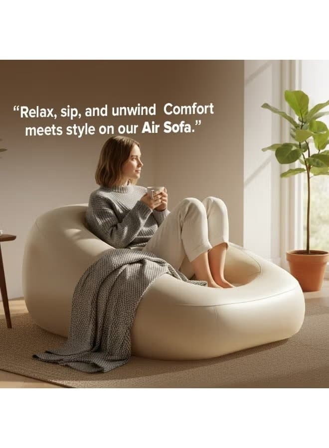 Toby's Inflatable Air Sofa Chair with 3-in-1 Automatic Pump (155x110x65 cm)