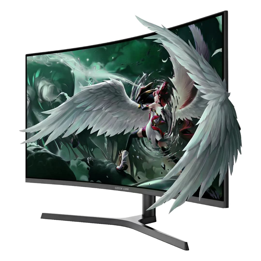 Green Lion Phantom 32" FHD 240Hz Curved Gaming Monitor - Black