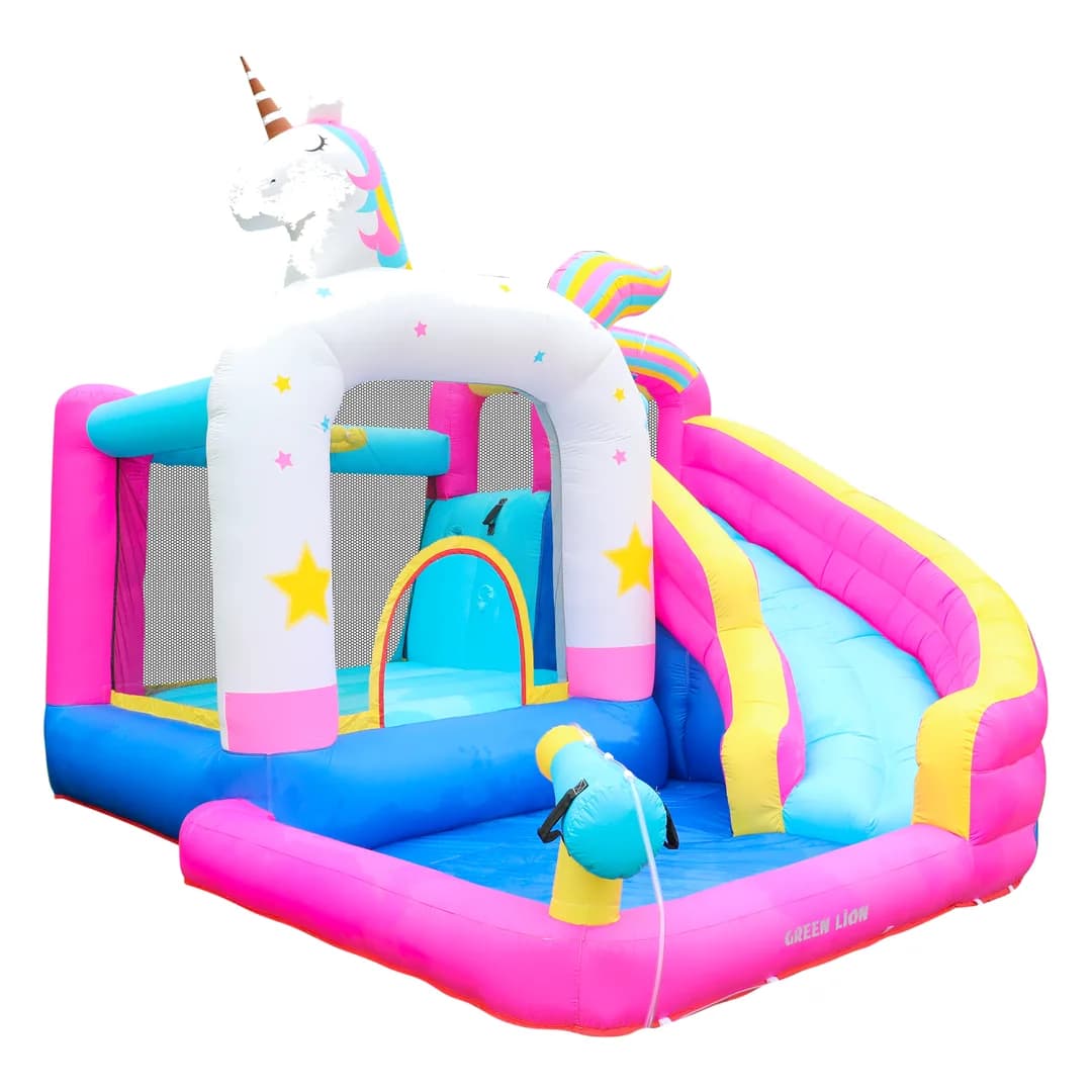 Green Lion GIP-12 Wonder Land Inflatable Bounce House - Pink