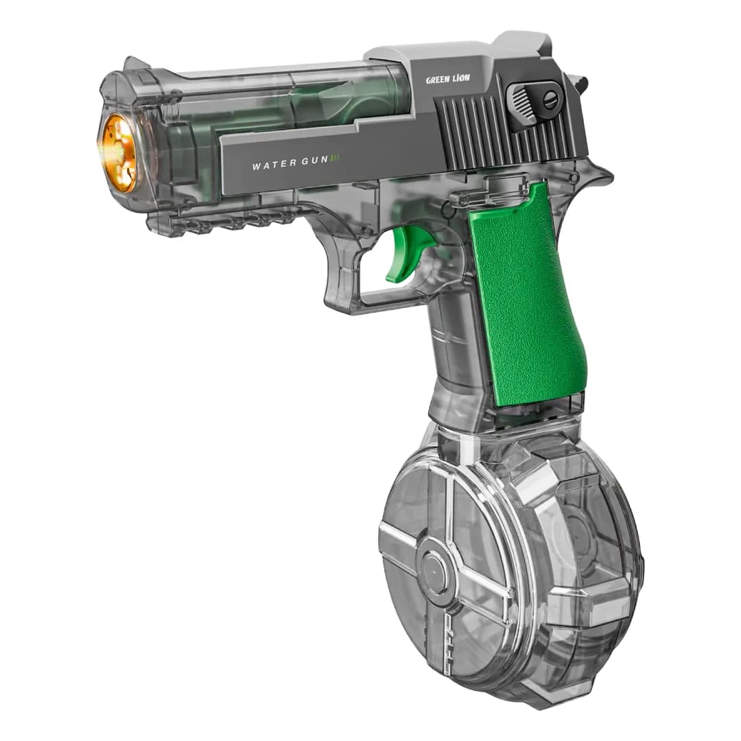 Green Lion GN85 Electric Continuous Shooting Water Gun - Grey