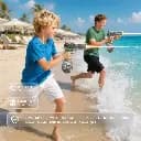 Green Lion GN85 Electric Continuous Shooting Water Gun - Grey