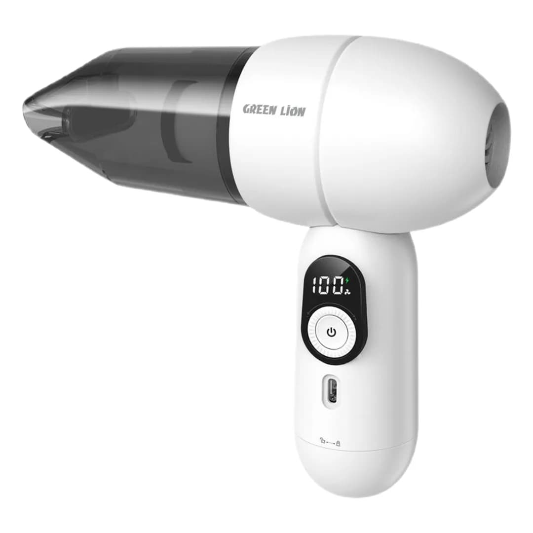 Green Lion Porta Vac 5-in-1 Handheld Mini Vacuum - White