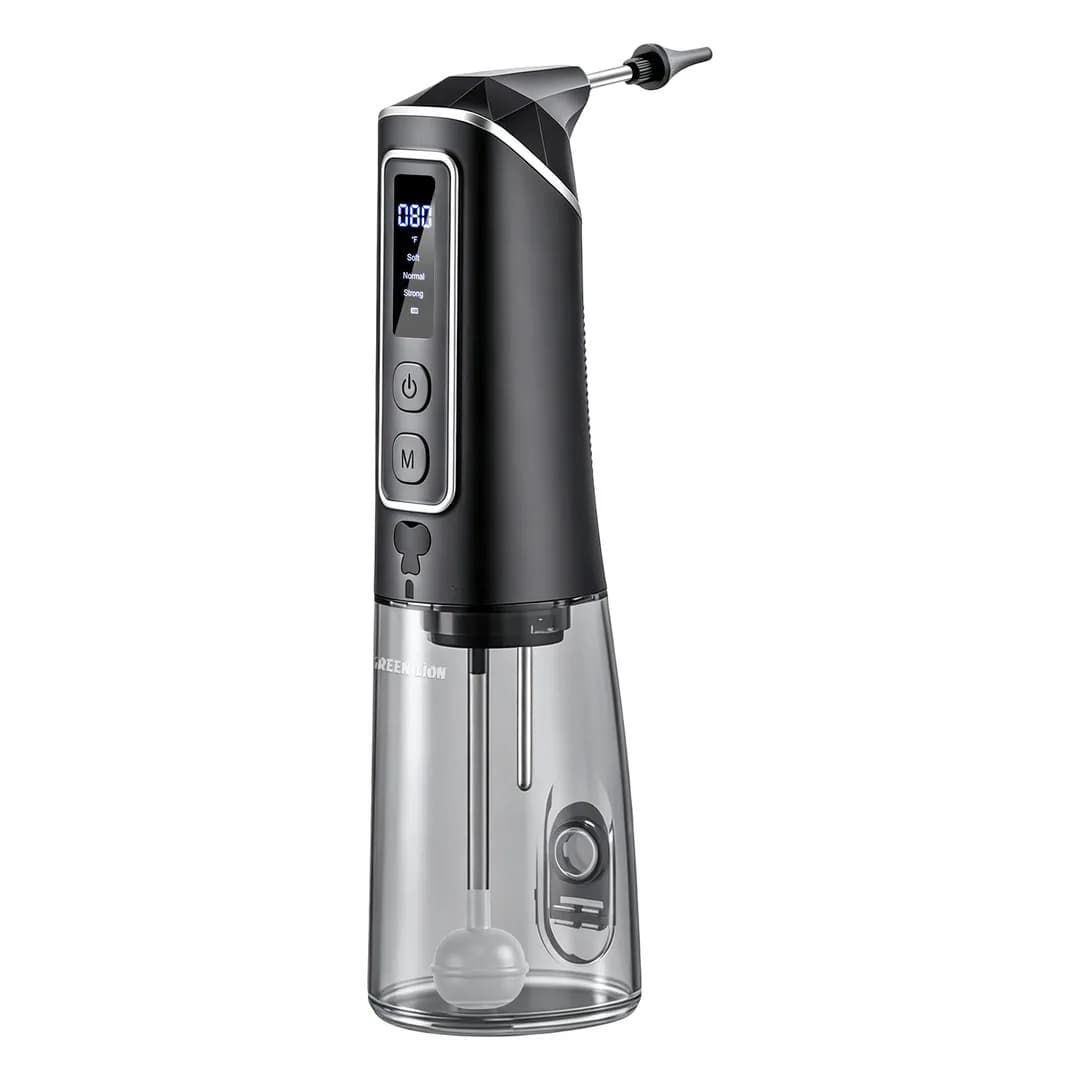 Green Lion Water-Powered Ear Wax Remover - Black