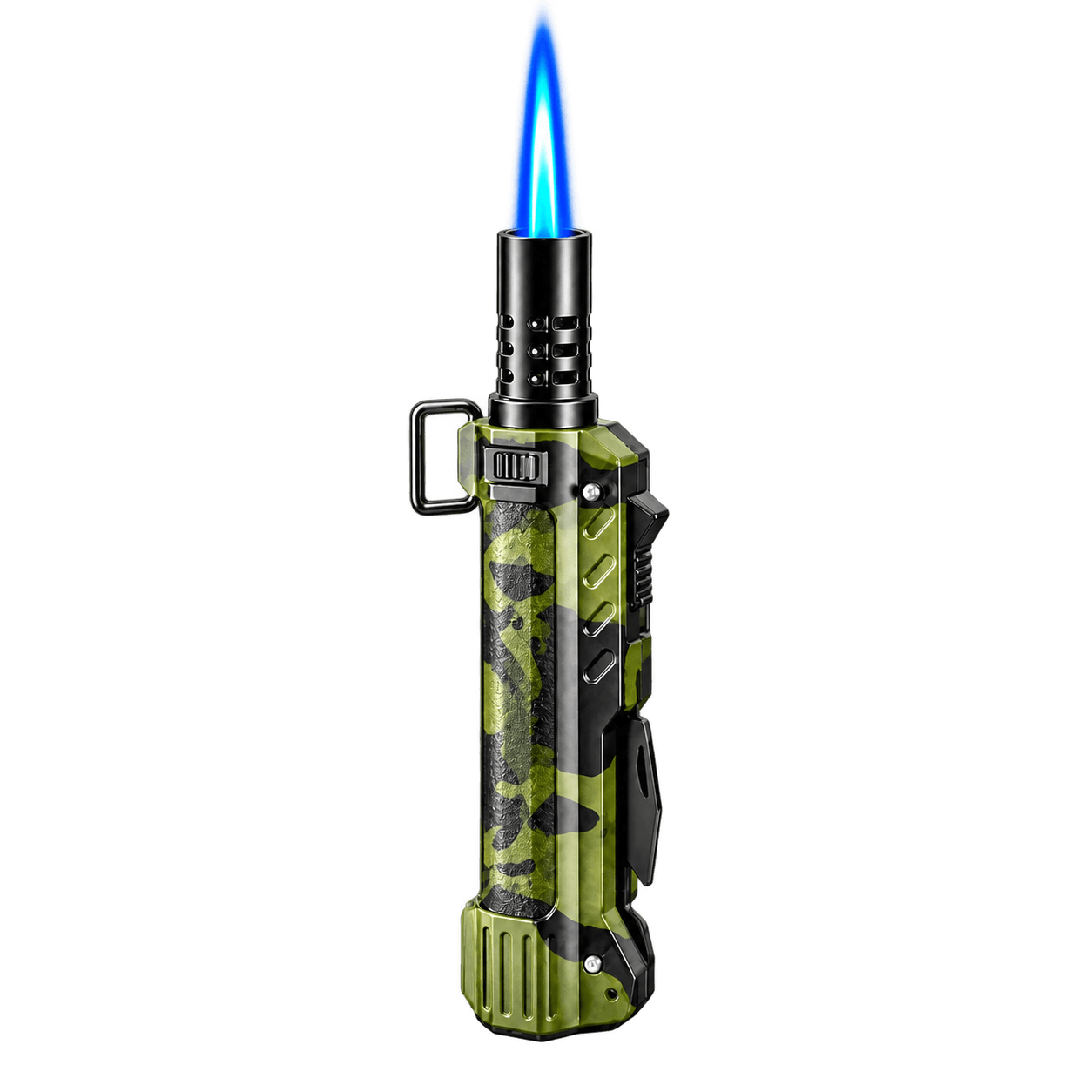 5-in-1 Multifunctional Piezo Torch Flame Lighter with Multi-Tools - Python Camo