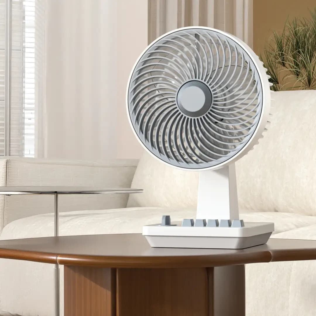 Green Lion Classic 8" Desktop Fan - White