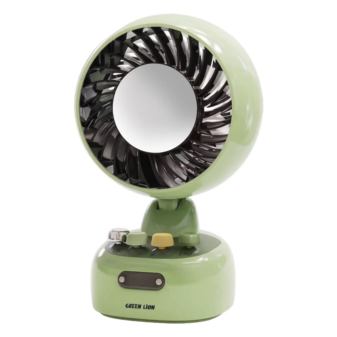 Green Lion 1920 Retro Portable Desktop Fan - Green