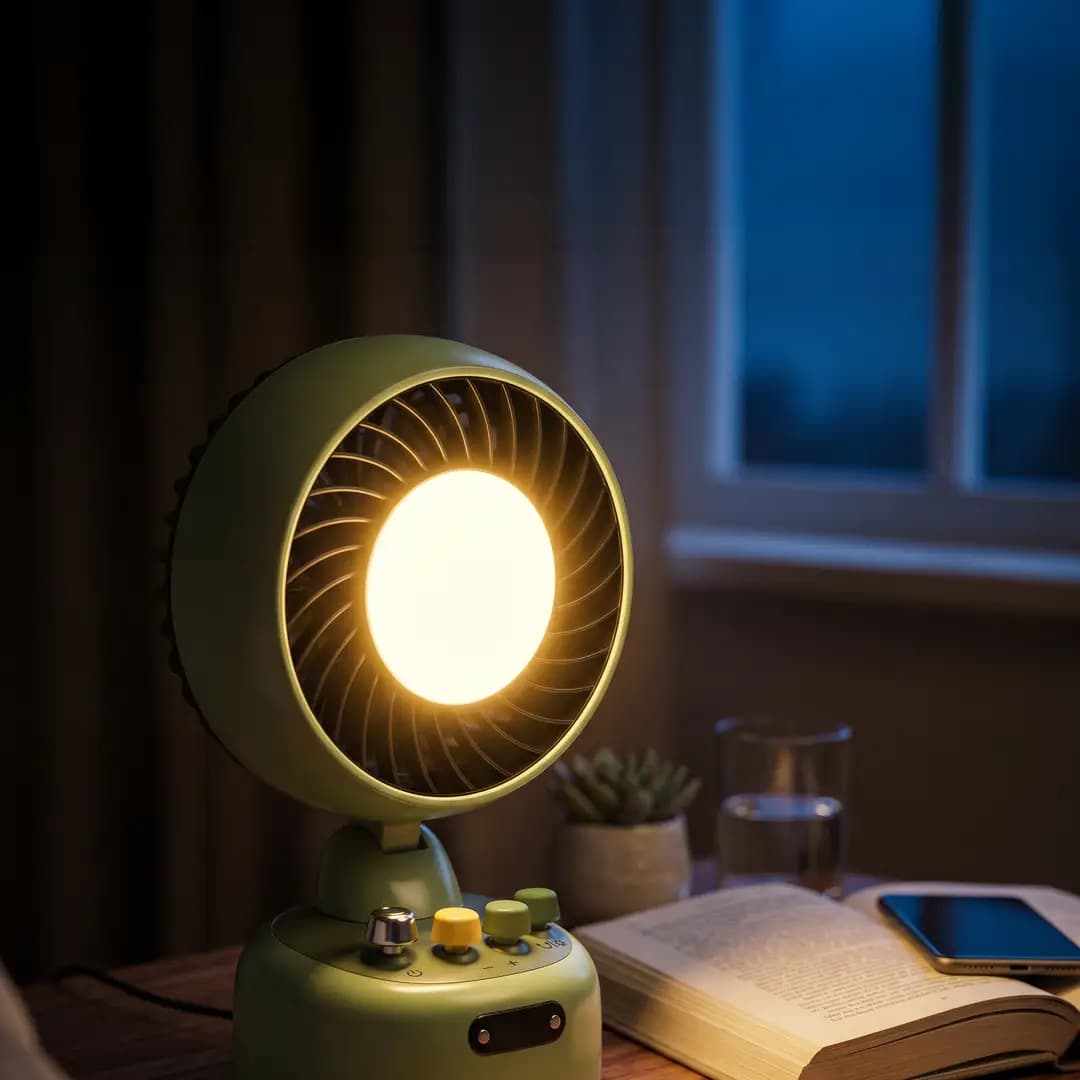 Green Lion 1920 Retro Portable Desktop Fan - Green