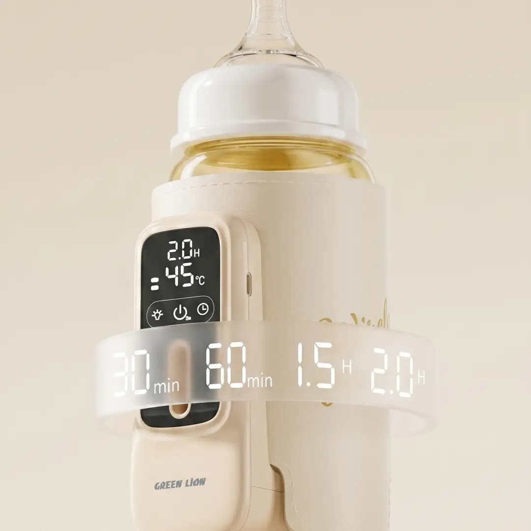 Green Lion Rechargeable 6000mAh Bottle Warmer - Cream