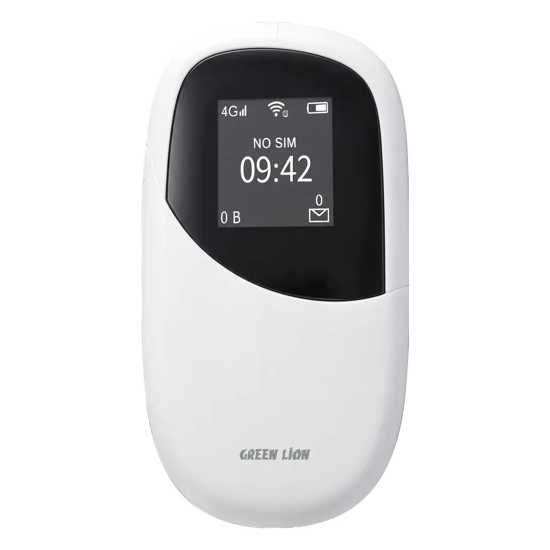 Green Lion Connect 4G LTE Portable MiFi Router - White