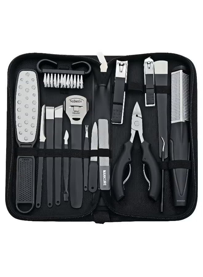 Porodo 16-In-1 Portable Nail Clipper Set