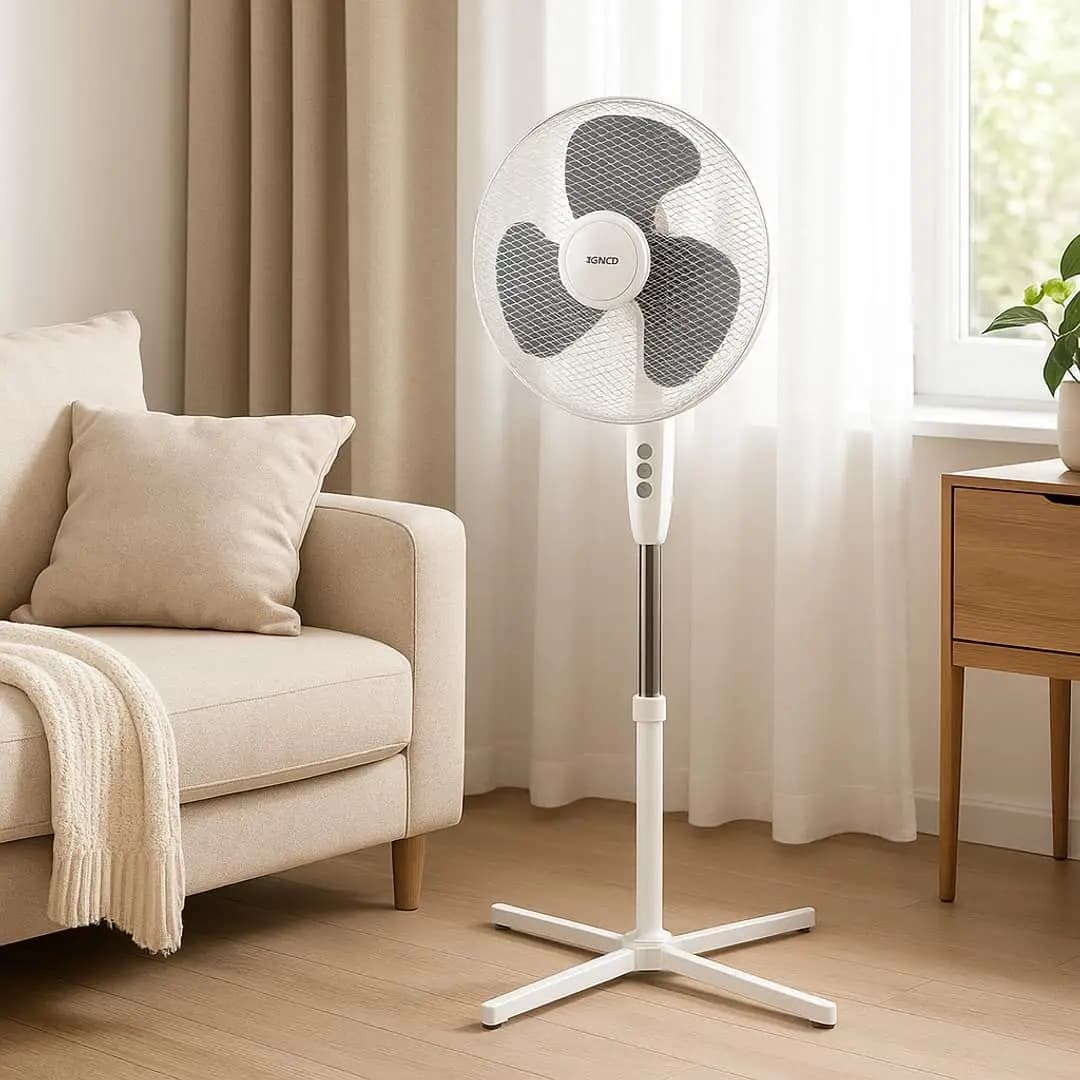 Green Lion 16" Stand Fan with 110° Auto Oscillation