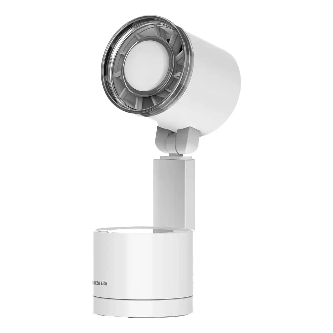 Green Lion Como Folding Lamp Fan - White