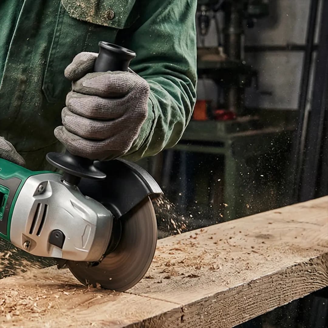 Green Lion GAG-900 Cordless Angle Grinder (900W, 12000 RPM) - Green