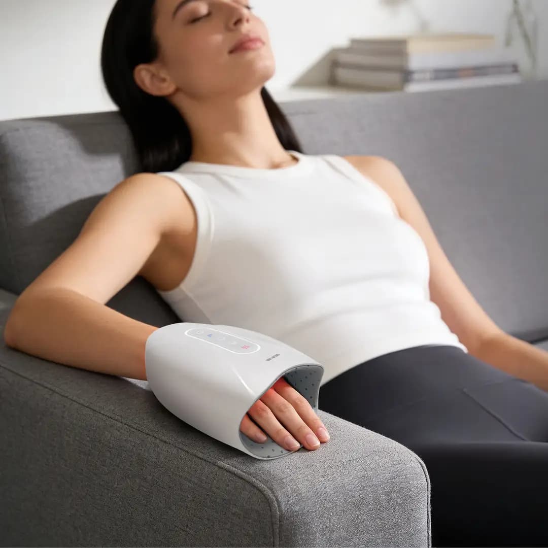Green Lion Hand Massager with Heat & Compression