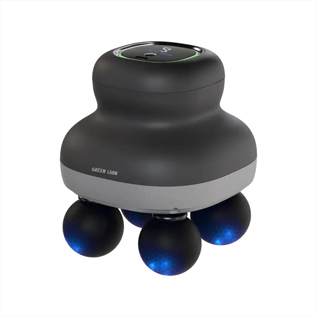 Green Lion Quad Force Body Massager - Black
