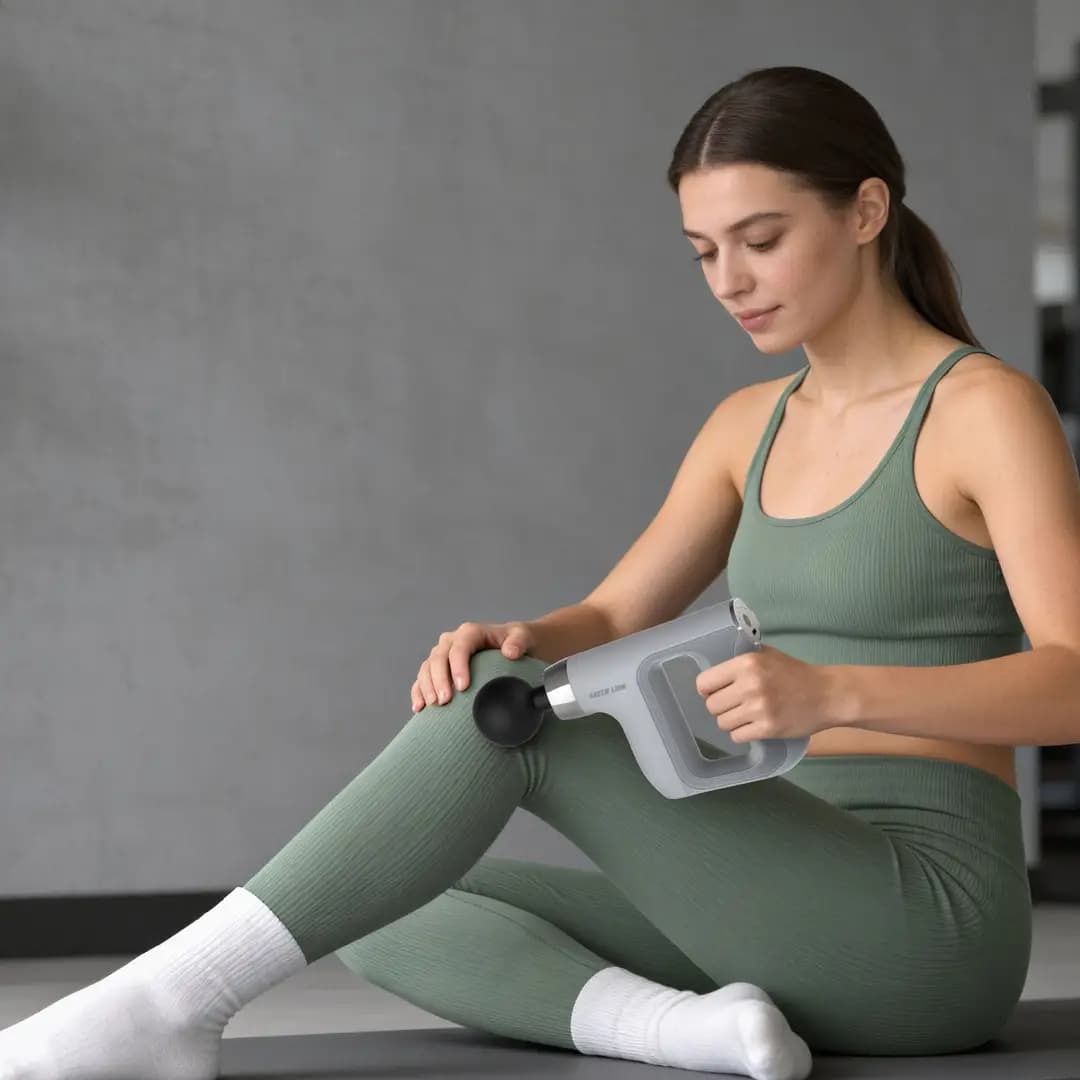 Green Lion Impact Fascial Gun Massager - Grey