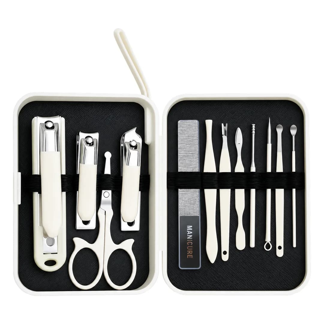 Green Lion 12 in 1 Manicure Set - Cream
