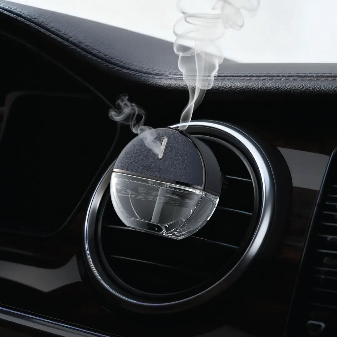 Green Lion Eaglewood Car Fragrance Diffuser - Silver