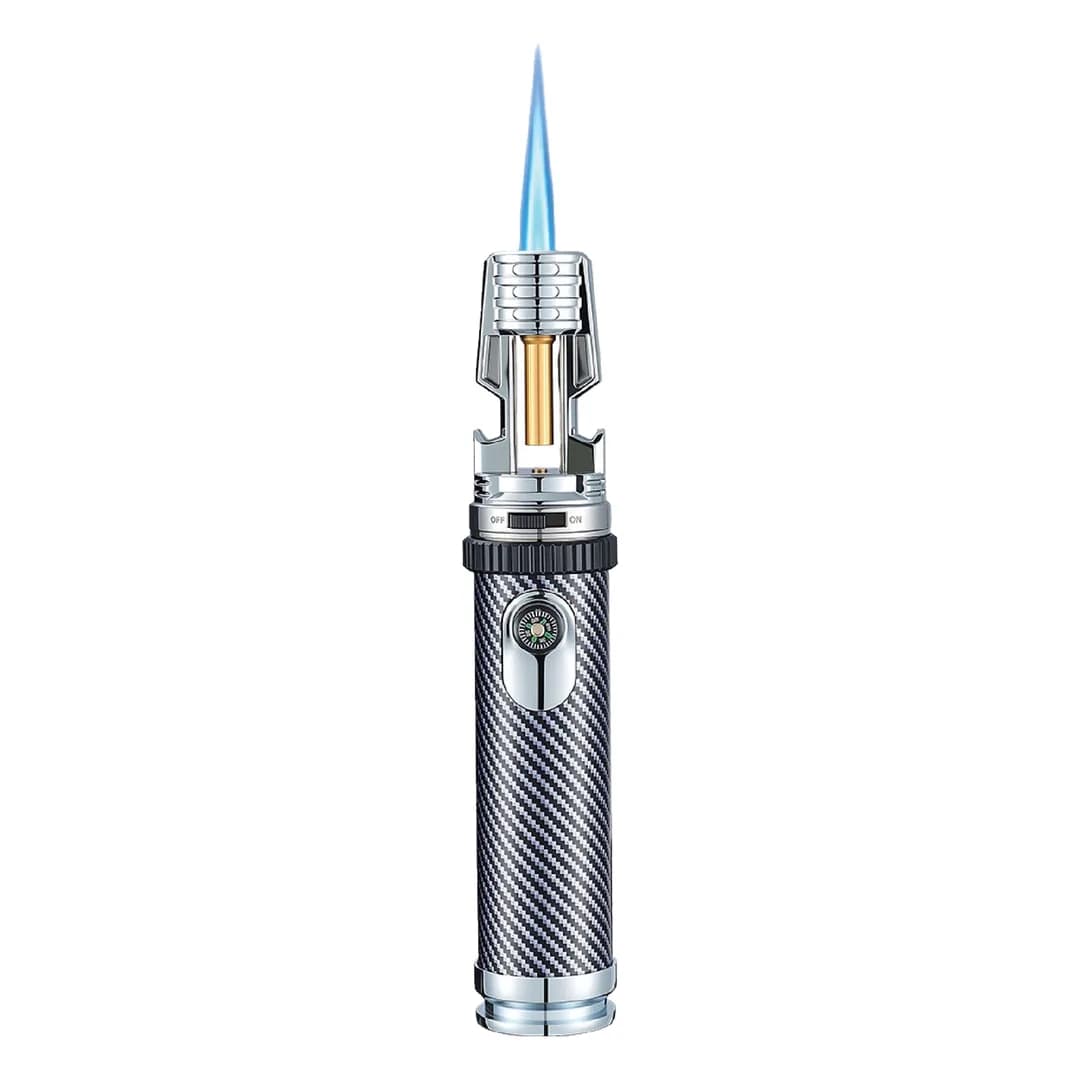 Green Lion Navigator 3-in-1 Gas Torch Lighter - Silver