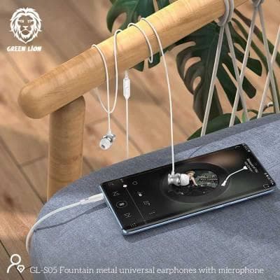 Green Lion Metal Earphone 3.5mm
