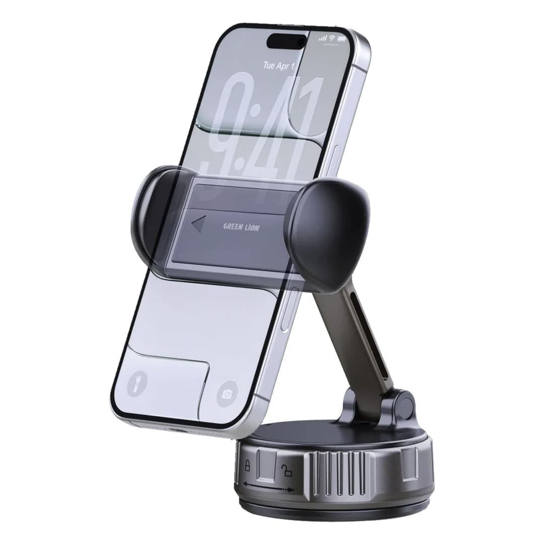 Green Lion GX-11 Suction Phone Mount - Black